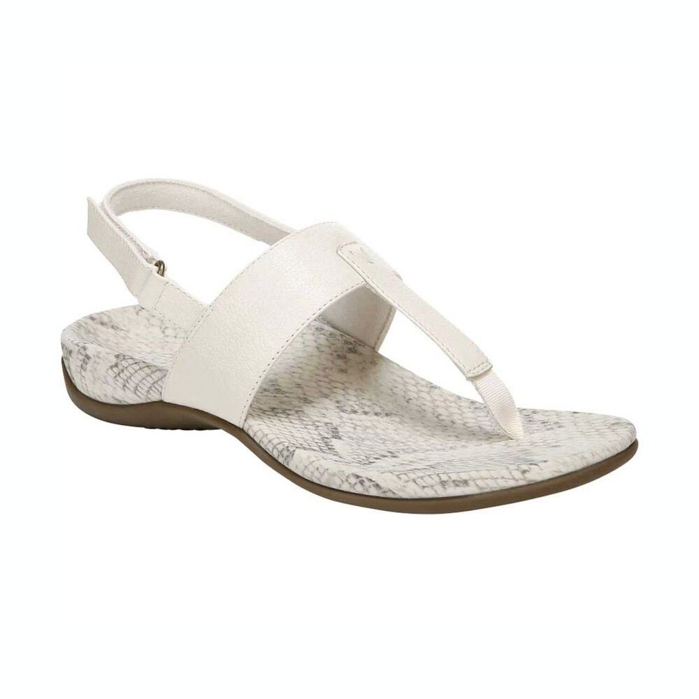 Vionic Tala Women's Leather T-Strap Flip Flop Supportive Sandal NEW 9.5 wide NEW